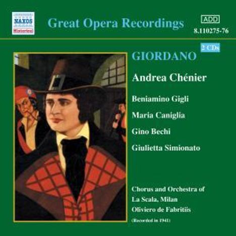 Umberto Giordano (1867-1948): Andrea Chenier, 2 CDs