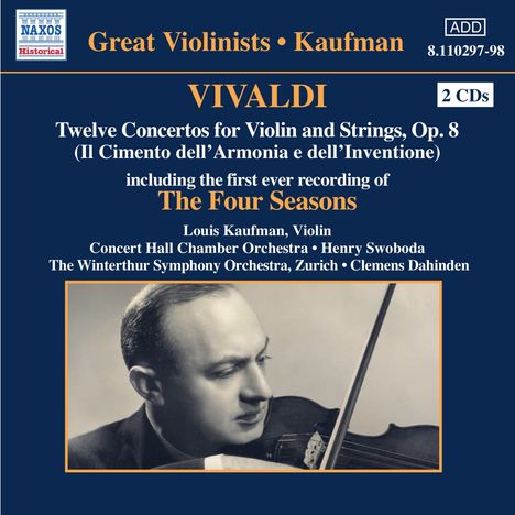 Louis Kaufman spielt Vivaldi, 2 CDs