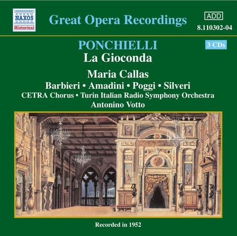 Amilcare Ponchielli (1834-1886): La Gioconda, 3 CDs