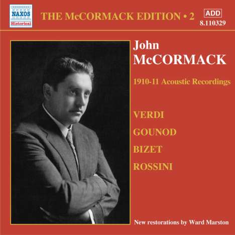 John McCormack-Edition Vol.2/The Acoustic Recordings 1910/11, CD