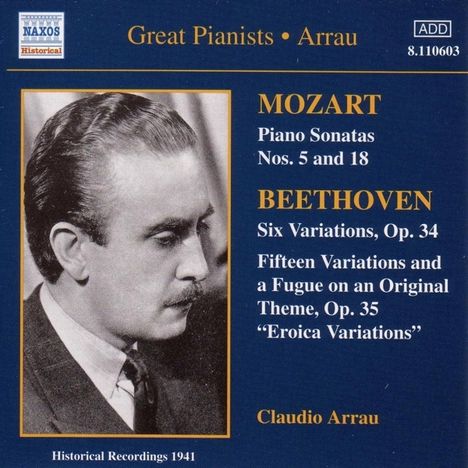 Claudio Arrau spielt Mozart &amp; Beethoven, CD