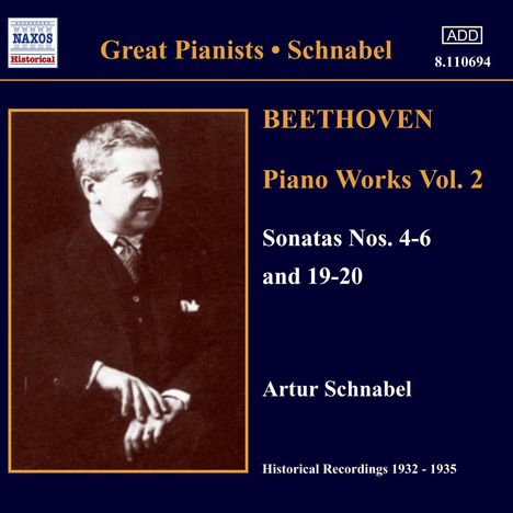 Ludwig van Beethoven (1770-1827): Klaviersonaten Nr.4-6,19,20, CD