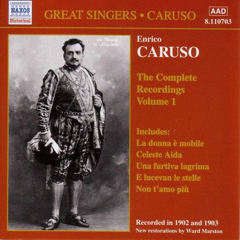 Enrico Caruso:The Complete Recordings Vol.1, CD