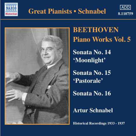 Ludwig van Beethoven (1770-1827): Klaviersonaten Nr.14-16, CD