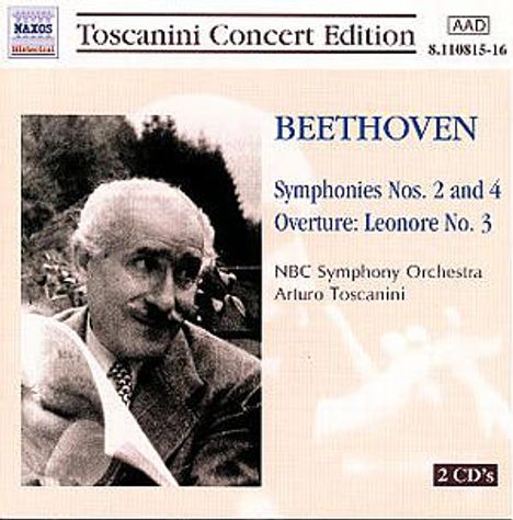 Ludwig van Beethoven (1770-1827): Symphonien Nr.2 & 4, 2 CDs