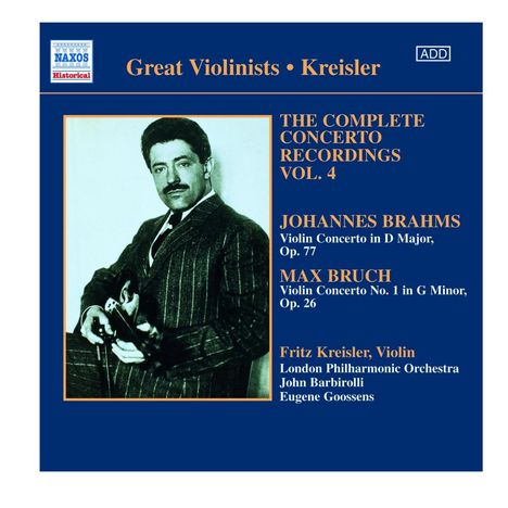 Fritz Kreisler - Complete Concerto Recordings Vol.4, CD