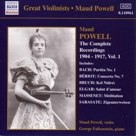 Maud Powell - Sämtliche Aufnahmen Vol.1, CD