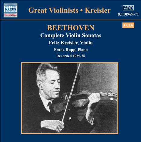 Ludwig van Beethoven (1770-1827): Violinsonaten Nr.1-10, 3 CDs
