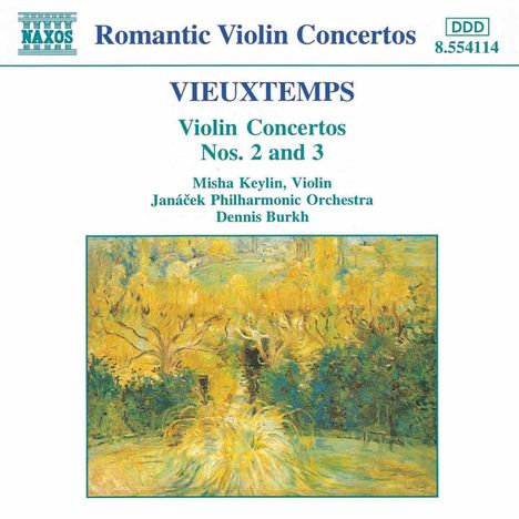 Henri Vieuxtemps (1820-1881): Violinkonzerte Nr.2 &amp; 3, CD