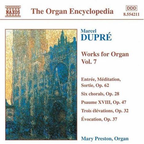 Marcel Dupre (1886-1971): Orgelwerke Vol.7, CD