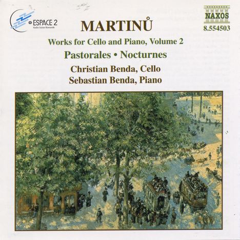 Bohuslav Martinu (1890-1959): Werke für Cello &amp; Klavier Vol.2, CD