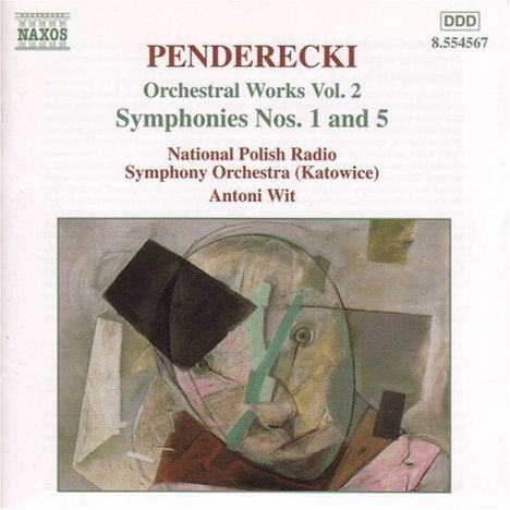 Krzysztof Penderecki (1933-2020): Symphonien Nr.1 &amp; 5, CD