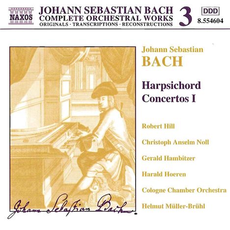 Johann Sebastian Bach (1685-1750): Cembalokonzerte Vol.1, CD