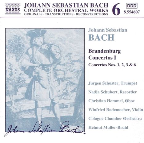 Johann Sebastian Bach (1685-1750): Brandenburgische Konzerte Nr.1-3,6, CD