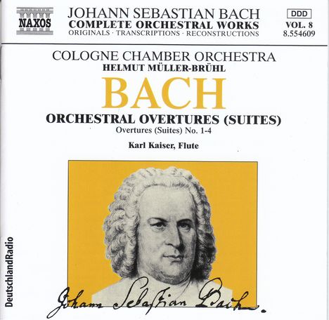 Johann Sebastian Bach (1685-1750): Orchestersuiten Nr.1-4, CD