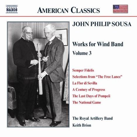 John Philip Sousa (1854-1932): Music for Wind Band Vol.3, CD