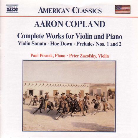 Aaron Copland (1900-1990): Werke für Violine &amp; Klavier, CD