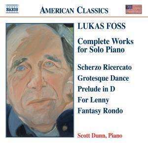 Lukas Foss (1922-2009): Klavierwerke, CD