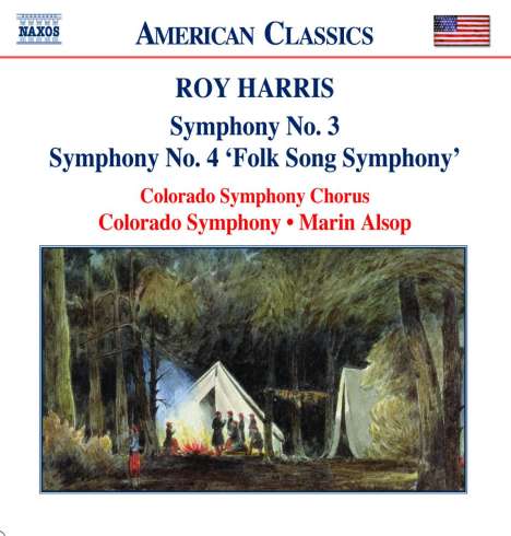 Roy Harris (1898-1979): Symphonien Nr.3 &amp; 4, CD