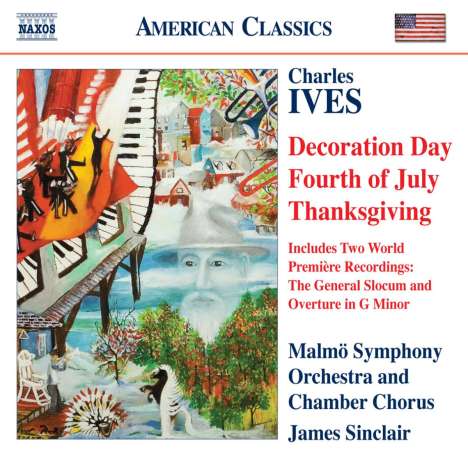 Charles Ives (1874-1954): New Holidays Symphony II-IV für Chor &amp; Orchester, CD