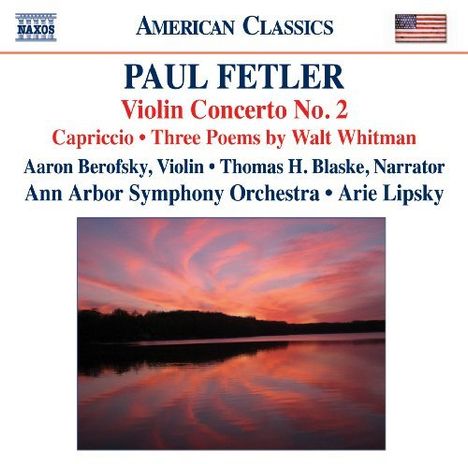 Paul Fetler (geb. 1920): Violinkonzert Nr.2, CD
