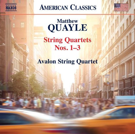 Matthew Quayle (geb. 1976): Streichquartette Nr.1-3, CD