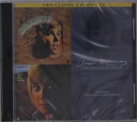 Oben: "TWO CLASSIC LPS ON 1 CD". Rechts: "Anne Murray THE SIGNATURE SERIES". Cover mit zwei Porträts.