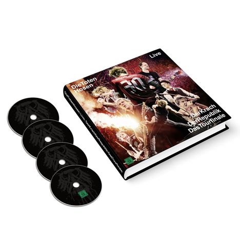 Die Toten Hosen: Der Krach der Republik - Das Tourfinale: Live (DVD + Blu-ray + 2 CD) (Limited Edition Earbook), 1 DVD, 1 Blu-ray Disc und 2 CDs