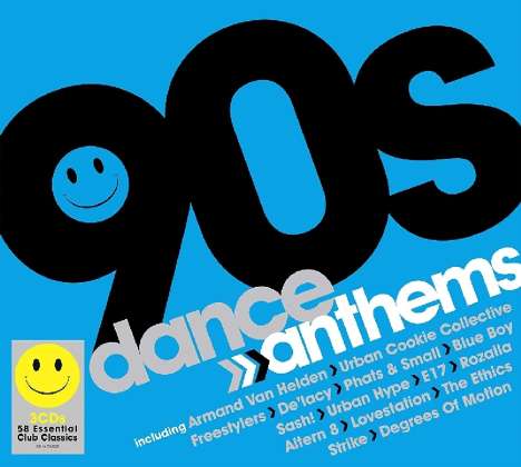 90s Dance Anthems, 3 CDs