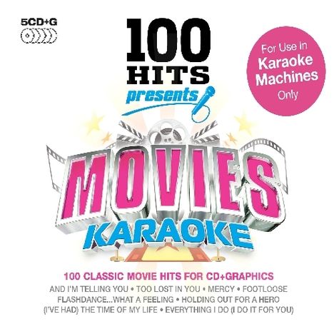 Karaoke &amp; Playback: 100 Hits-Presents Movie, 5 CDs