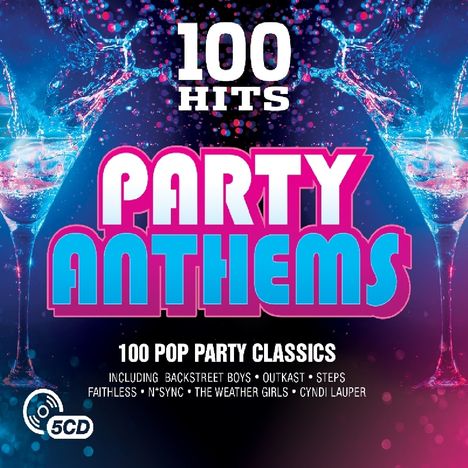 100 Hits: Party Anthems, 5 CDs
