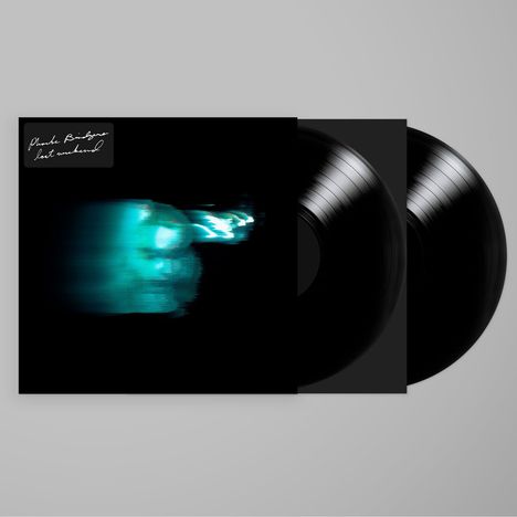 "Phoebe Bridgers, Lost Weekend" oben links. Blau-grünes verschwommenes Licht, zwei Schallplatten.