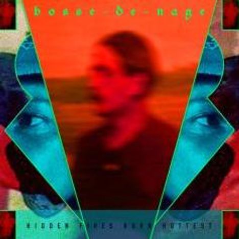Text oben: "bosse-de-nage". Unten: "HIDDEN FIRES BURN HOTTEST". Verschwommene, farbintensive Illustration.