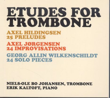 Niels-Ole Bo Johansen - Etüden für Posaune, CD