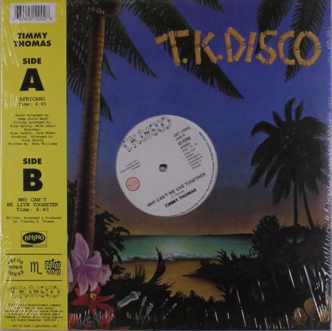 Timmy Thomas: Africano / Why Can't We Live Together, Single 12"