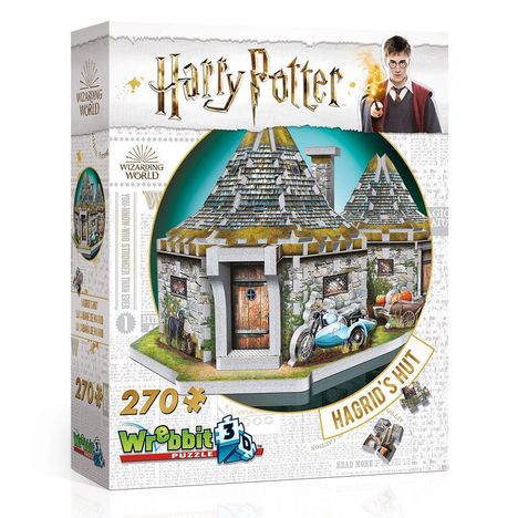 Hagrids Hütte - Harry Potter. 3D-PUZZLE (270 Teile), Spiele