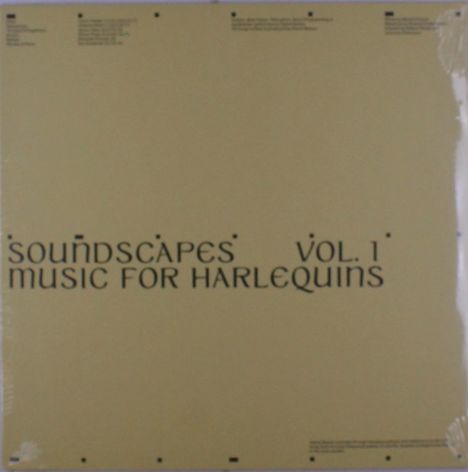 Gianni Brezzo: Soundscapes Vol. 1 - Music For Harlequins, LP