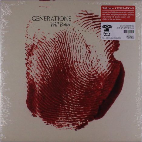 Will Butler: Generations (Limited Edition) (Red Splatter Vinyl), LP