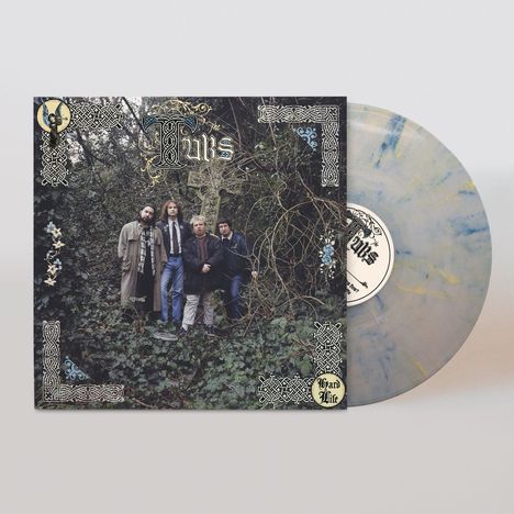 "Hard Life" und "The Tubs" sind auf einem Album-Cover mit Waldszene und vier Personen abgebildet. Vinyl-Scheibe daneben.