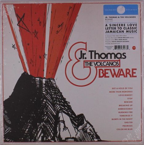 Jr. Thomas &amp; The Volcanos: Beware (Limited Edition) (Transparent Orange Vinyl) (Mono), LP