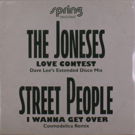 Love Contest (Dave Lees Disco Mix) / I Wanna Get Over (Cosmodelica Remix), Single 12"