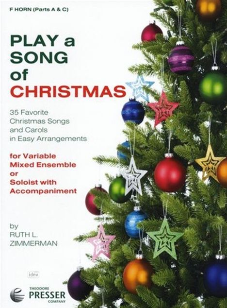 Play A Song Of Christmas - Variable Mixed Ensemble Or Solo With Accompaniment (F Horn), Noten