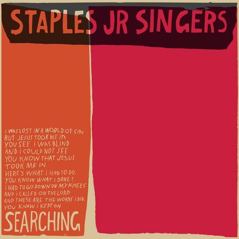 The Staples Jr. Singers: Searching, LP