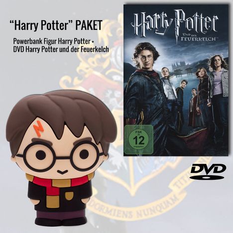 Harry Potter und der Feuerkelch (Geschenkset mit Harry Potter Powerbank), 1 DVD und 1 Merchandise