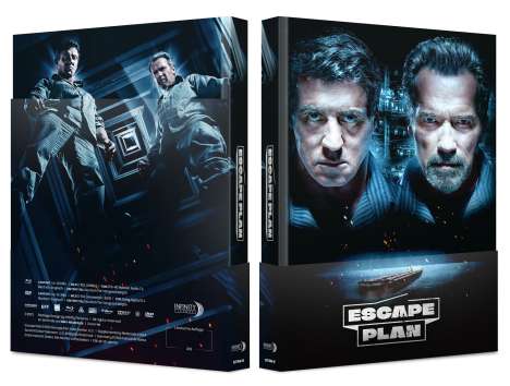 Escape Plan (Blu-ray &amp; DVD im wattierten Mediabook), 1 Blu-ray Disc und 1 DVD