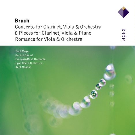 Max Bruch (1838-1920): Konzert für Klarinette,Viola &amp; Orchester op.88, CD