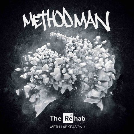 "Method Man", "The Rehab", "Meth Lab Season 3"; Explosion aus schwebenden Kristallen.