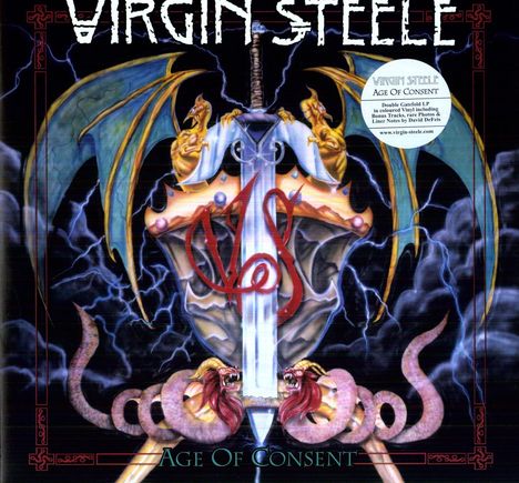 Virgin Steele: Age Of Consent (180g) (Limited Edition) (Colored Vinyl), 2 LPs