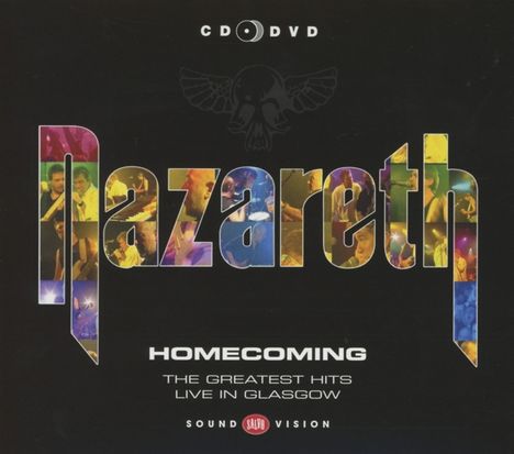 Nazareth: Homecoming: The Greatest Hits Live In Glasgow (CD + DVD), 1 CD und 1 DVD