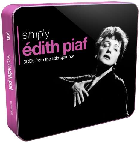 Edith Piaf (1915-1963): Simply Edith Piaf (Metallbox), 3 CDs